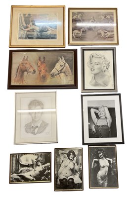 Lot 219 - Six assorted pictures and prints, including a...