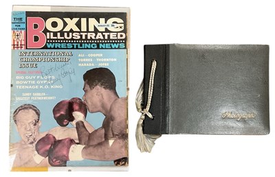 Lot 419 - A signed 'Boxing Illustrated: Wrestling News'...