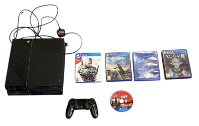 Lot 356 - A PlayStation 4, with HDMI cable and one...