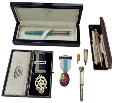 Lot 334 - ASPINAL OF LONDON; a sterling silver and...