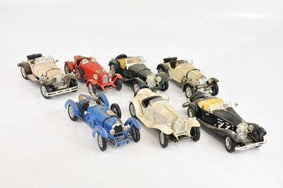 Lot 658 - BURAGO; a collection of seven classic car models.