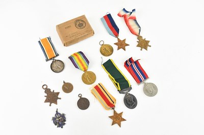 Lot 1263 - A collection of medals comprising a George VI...