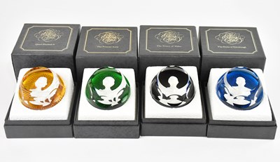 Lot 1785 - THE ROYAL COLLECTION; four boxed paperweights...