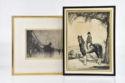 Lot 1019 - ALEX HORACE KIRK (1881-1950); two pencil...