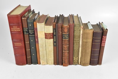 Lot 200 - A collection of books relating to Cheshire, to...