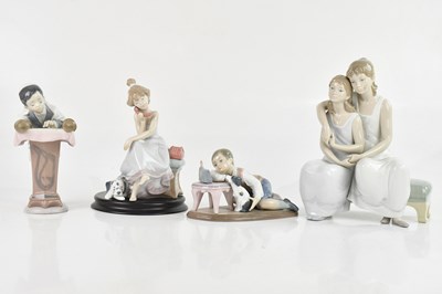 Lot 1665 - LLADRO; a group of four figures comprising 'My...
