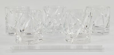 Lot 562 - SKOGSBERG & SMART; a set of five hand cut lead...