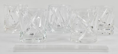 Lot 563 - SKOGSBERG & SMART; a set of five hand cut lead...