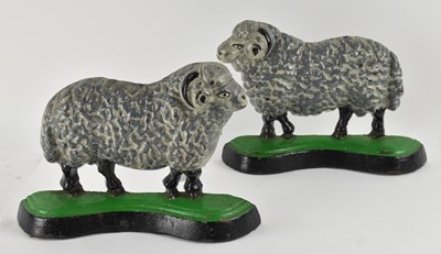 Lot 78 - A pair of reproduction cast iron hand painted...