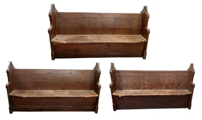 Lot 17 - A set of three late 19th century Gothic...