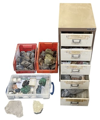 Lot 312 - GEOLOGY INTEREST; a geologist's collection of...