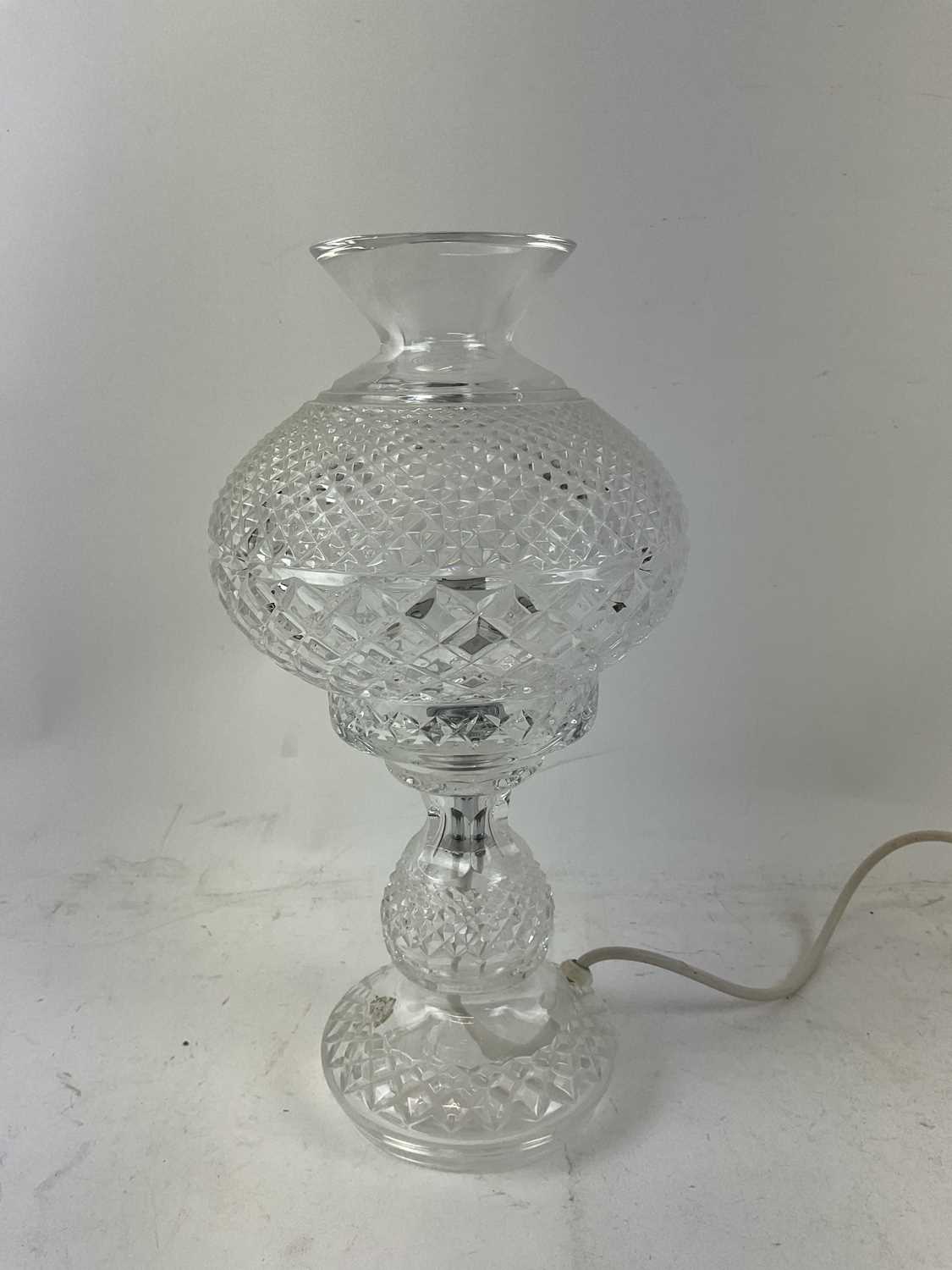 Lot 358 - WATERFORD; an Inishmaan crystal lamp...