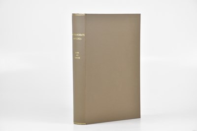 Lot 265 - ALDER (JOSHUA), HANCOCK (ALBANY), A MONOGRAPH...