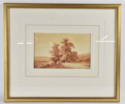 Lot 195 - THOMAS ALLOM (1804-1872); ink and wash drawing,...