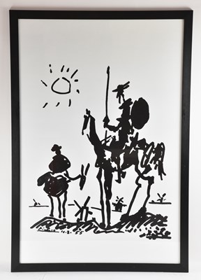 Lot 180 - AFTER PABLO PICASSO; a black and white print, '...