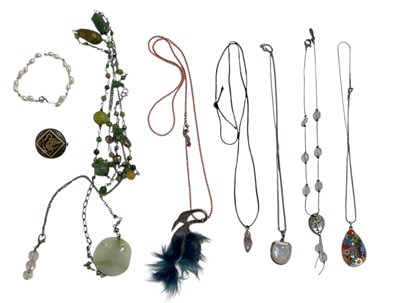 Lot 1338 - A quantity of 925 silver costume and...