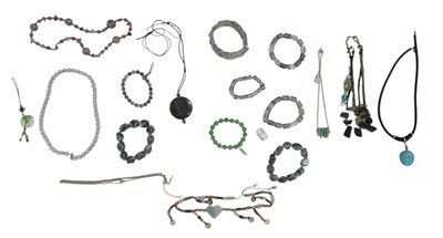 Lot 1339 - A group of hardstone and semi-precious stone...