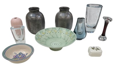 Lot 550 - Five pieces of assorted 1920s and later art...