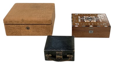 Lot 337 - A late Victorian rosewood and mother of pearl...