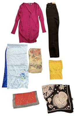 Lot 468 - RALPH LAUREN; a pair of black straight 27...