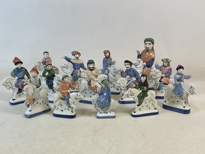 Lot 399 - RYE POTTERY; a group of various themed figures...