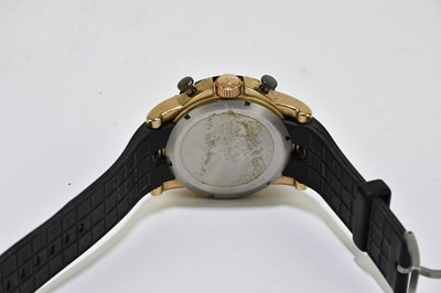 Lot 1741 - FERRARI; a gentleman's wristwatch on rubber...