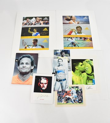 Lot 1523A - A collection of sporting autographs comprising...