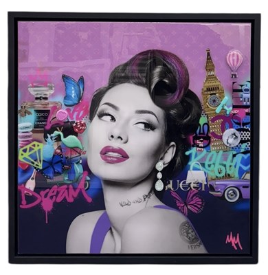 Lot 111 - MISS MASH; an original glazed mixed media,...