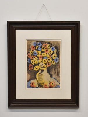 Lot 117 - J M REYES; oil on board, 'Tentaciόn', signed...