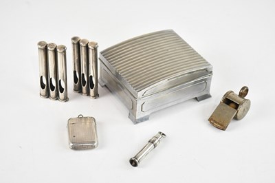 Lot 524 - SAMPSON MORDAN & CO; a George V hallmarked...