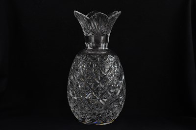 Lot 1969 - WATERFORD; a crystal pineapple vase, with...