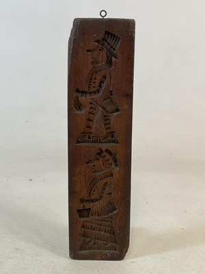 Lot 147 - An 18th/19th century treen gingerbread mould,...