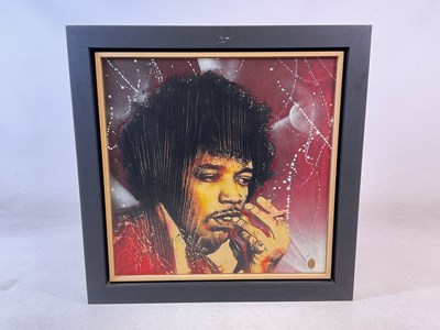 Lot 524 - ROB BISHOP; mixed media on board, 'Jimi...