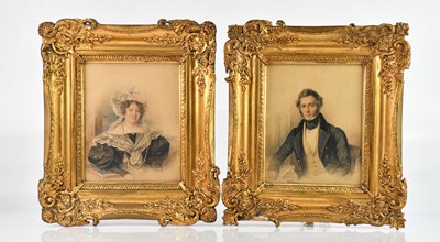 Lot 475 - WILLIAM MOORE; a pair of watercolours,...