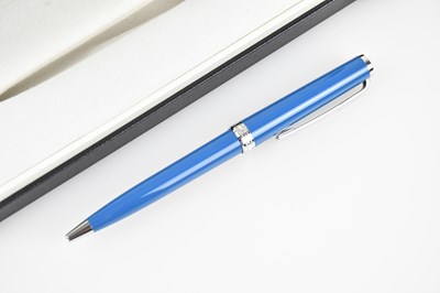 Lot 2 - MONTBLANC; a Meisterstück unused sky blue...