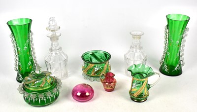 Lot 622 - A collection of 19th century and later glassware