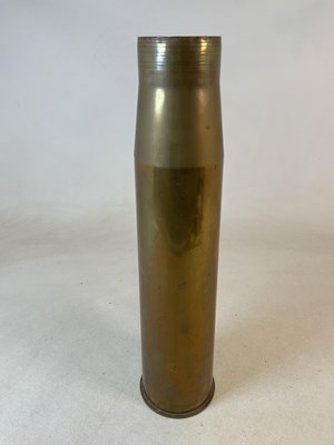 Lot 329 - A brass shell case, a Practice N7A2 round,...