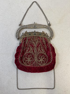 Lot 486 - An unusual French silver gilt and 'jewel' set...