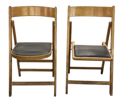 Lot 59 - Two mid century Yugoslavian folding chairs (2).