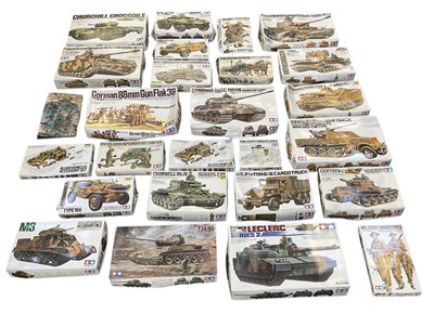 Lot 475 - TAMIYA; a collection of approximately...