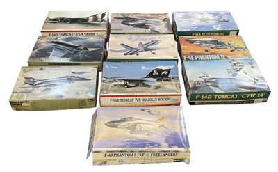 Lot 490 - HASEGAWA HOBBY KITS; a collection of ten 1:48...