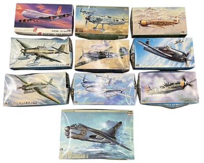 Lot 497 - HASEGAWA HOBBY KITS; a collection of ten...
