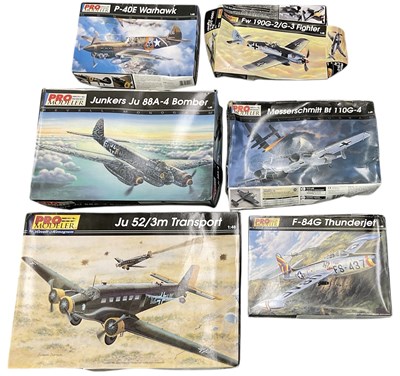 Lot 511 - PRO MODELER; six 1:48 scale model planes,...