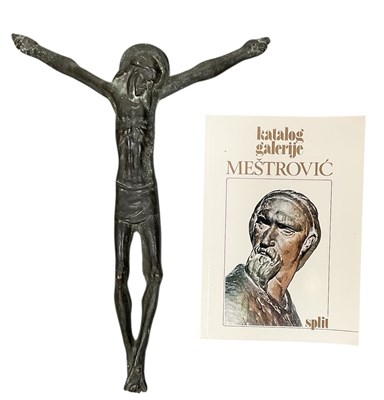 Lot 639 - IVAN MESTROVIC (1883-1962); a bronze Christ on...