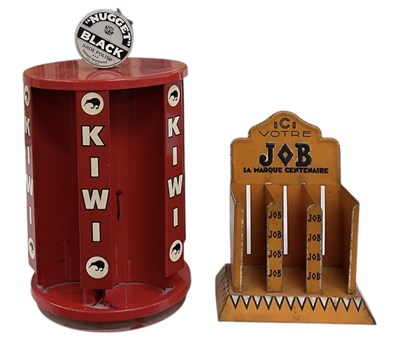 Lot 264 - A vintage enamelled advertising 'Kiwi' shoe...