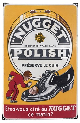 Lot 248 - A 1930s/40s 'Nugget' shoe polish French...
