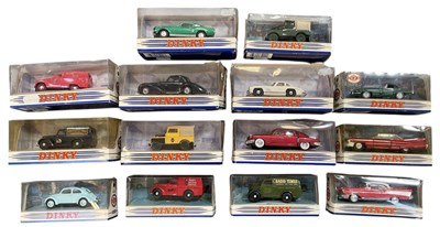 Lot 492 - Fourteen boxed Matchbox Dinky cars, including...