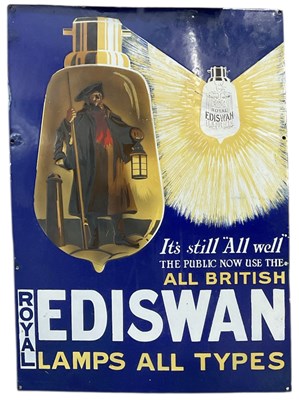 Lot 236 - A vintage enamelled advertising sign, 'Royal...