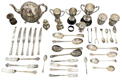 Lot 1096 - A quantity of silver plated items, including...