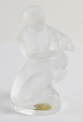 Lot 588 - LALIQUE; a modern frosted glass ornament...
